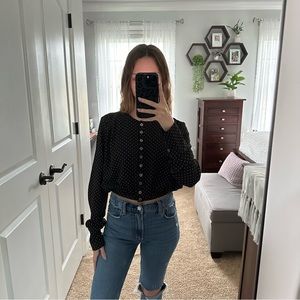 AE Studio Cropped Blouse